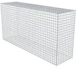Gabione 200 cm x 100 cm x 50 cm (L x H x T), Maschenweite 5 cm x 5 cm, Spirale