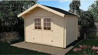 Weka Gartenhaus Vaduz 209, 28 mm Wandst&auml;rke mit Doppelt&uuml;r - B x T x H -...
