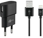 Goobay Apple Lightning Ladeset 1 A, Netzteil mit Apple Lightning Kabel 1m...
