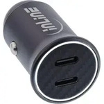 InLine USB KFZ Stromadapter Power Delivery, 2x USB-C, schwarz, Auto,
