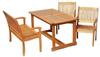 Merxx 7tlg. Maracaibo Gartenmöbelset - 6 Sessel, 1 Tisch - Farbe: braun - Maße: