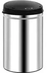 vidaXL Automatischer Sensor-M&uuml;lleimer 30 L Edelstahl - Silber