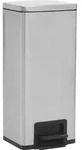 vidaXL M&uuml;lleimer mit Pedal Anti-Fingerabdruck 30 L Silbern Edelstahl - Silber
