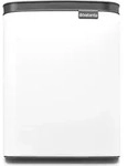 Brabantia Bo Waste Bin, 7 l, Rechteckig, Stahl, Schwarz, Wei&szlig;, Stahl, Manuell -