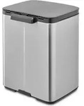 Brabantia Bo Waste Bin, 7 l, Rechteckig, Stahl, Stahl, Stahl, Manuell - Silber
