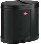 WESCO &Ouml;KOSAMMLER 170 in SCHWARZ mit 30 (2x 15) Liter Volumen und Fu&szlig;tritt / 2-fach