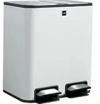 Tret-Abfallbeh&auml;lter the classy, 2 x 12 Liter, wei&szlig; - Wei&szlig;