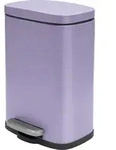 Spirella Treteimer Venedig - lila - 5 Liter - Metall - 21x30 cm - soft-close - Lila
