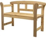 Friesenbank aus Kiefernholz - 125 x 40 cm - Holz Garten Parkbank