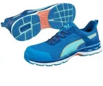 Puma Damen Sicherheitsschuhe Beat WNS nach EN ISO 20345:2011 S1 ESD HRO SRC blau