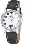 MasterTime Herren-Funkuhr MTGA-10294-12L, schwarzes Lederarmband,...