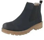 RIEKER Damen Chelsea Stiefelette blau Kunstleder - Gr&ouml;&szlig;e: 43 - Blau - 43