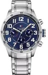 Tommy Hilfiger Trent 1791053 Herrenuhr - Silber/Blau