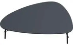 Paperflow Beistelltisch Lazy TBL93.01.01 50x93cm sw/sw - Schwarz