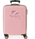 ABS Reisekoffer PEPE JEANS HOLI, 55x38x20cm, 34L, 6531721 (klein) - Rosa