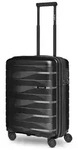 Bergpfeil Travel 4 Rollen Kabinentrolley S 55 cm mit Dehnfalte - Schwarz