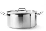 HENDI Bratentopf m/Deckel Edelstahl 320x150 mm 12 l Profi Line - Silber