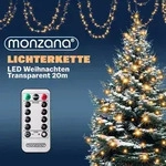 MONZANA&reg; 200 LED Lichterkette 20m Weihnachtsbaum Au&szlig;en Innen Timer 8 Modi...