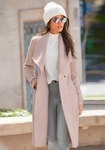 LASCANA Langmantel mit Bindeg&uuml;rtel und Taschen sand Gr&ouml;&szlig;e 34 - Beige - 34