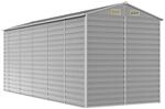 vidaXL Gartenhaus Hellgrau 191 x 470 x 198 cm Verzinkter Stahl