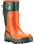 Euro PM Lumberjack III Neo Schnittschutz-Gummistiefel Gr&uuml;n/Orange Gr&ouml;&szlig;e 39 -