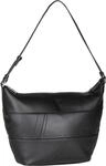 LIEBESKIND BERLIN Leder Schultertasche Edda Calf Optic Hobo Bag Black schwarz -