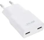 InLine USB Netzteil Ladeger&auml;t Dual USB-C, PD, PPS, 30W, wei&szlig;, Drinnen, AC, 20 V, 3