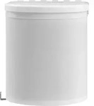 vidaXL K&uuml;chen-Einbau-M&uuml;lleimer Kunststoff 8 L - Wei&szlig;