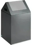 Selbstl&ouml;schender Wertstoffsammler - Kopfteil spitz - 43 l - antik-silber/silber -