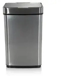 hjh OFFICE Sensor-M&uuml;lleimer 60 Liter CLEAN IV Abfalleimer M&uuml;lltrenner rechteckig