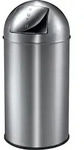 Abfallbeh&auml;lter mit Pushdeckel & Inneneimer aus Metall | 40 Liter, HxBxT...
