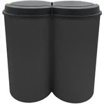 Abfalleimer 2x25 Liter Duo Bin - Farbe: schwarz - Schwarz