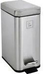SVITA STM5 M&uuml;lleimer Treteimer 5l inkl. Inneneimer Softclose-Deckel Silber -...