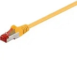Goobay CAT 6 Patchkabel, S/FTP (PiMF), gelb, Kupferkaschierter Aluminiumleiter...