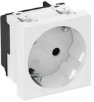 OBO Bettermann Vertr Steckdose 33 Grad, 1-fach Schutzkontakt STD-D3S RW1