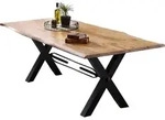 SIT M&ouml;bel Esstisch Baumkante | 200 x 100 cm | Platte 36 mm Akazie natur |...