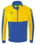 Erima Six Wings Pr&auml;sentationsjacke New Royal/Gelb Junior - Blau - 128