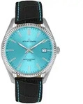 Jacques Lemans 50-4S Damen-Armbanduhr Schwarz/T&uuml;rkis - T&uuml;rkis
