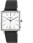 Dugena 7000140 Herren-Armbanduhr, Edelstahl-Geh&auml;use, Leder-Armband