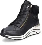 Remonte Damen Echtleder Schn&uuml;rstiefel schwarz, Damen:38 EU - Schwarz - 38