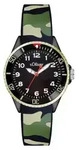 s.Oliver Uhr Kinder-Armbanduhr Silikon Kids Jungen Silikon SO-2998-PQ - Gr&uuml;n