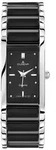 Dugena Damen Uhr 4460507 Quadra Keramik schwarz - Schwarz
