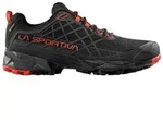 La Sportiva Akyra II GTX Herren Black/Cherry Tomato 42 - Schwarz/Rot - 42