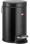 WESCO Kosmetikeimer 113 SCHWARZ MATT mit 3 Liter Abfallvolumen und Fu&szlig;tritt /