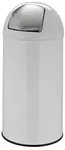 hjh OFFICE M&uuml;lleimer 35 Liter PUSH 35L Abfalleimer M&uuml;lltrenner rund f&uuml;r K&uuml;che,