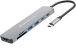 Conceptronic DONN28G 7 in 1 Dockingstation - Grau