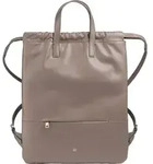 DuDu Ellesmere City Rucksack Leder 44 cm - Taupe