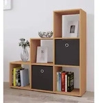 VCM Holzregal stehend | platzsparendes Regal | Ma&szlig;e: H. 105 x B. 108 x T. 29 cm 