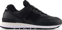 New Balance 574 Black Leather White (Women's) - EU 36