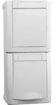 Pana Pacific Kombi-Steckdose 90591198-DE Wechselschalter senkr. FR-AP IP54 weiss -